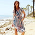 Print Santorini Dress With Pockets #Print
